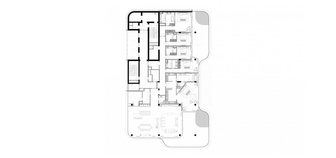 Apartment floor plan «5 BEDROOM», 5 bedrooms in SENSORIA